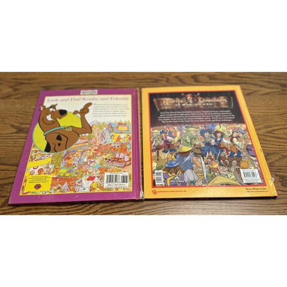 Lot of 2 Look & Find‎ Books: Scooby Doo 1999 & Pirates Of The Carribean 2007 - Picture 2 of 4